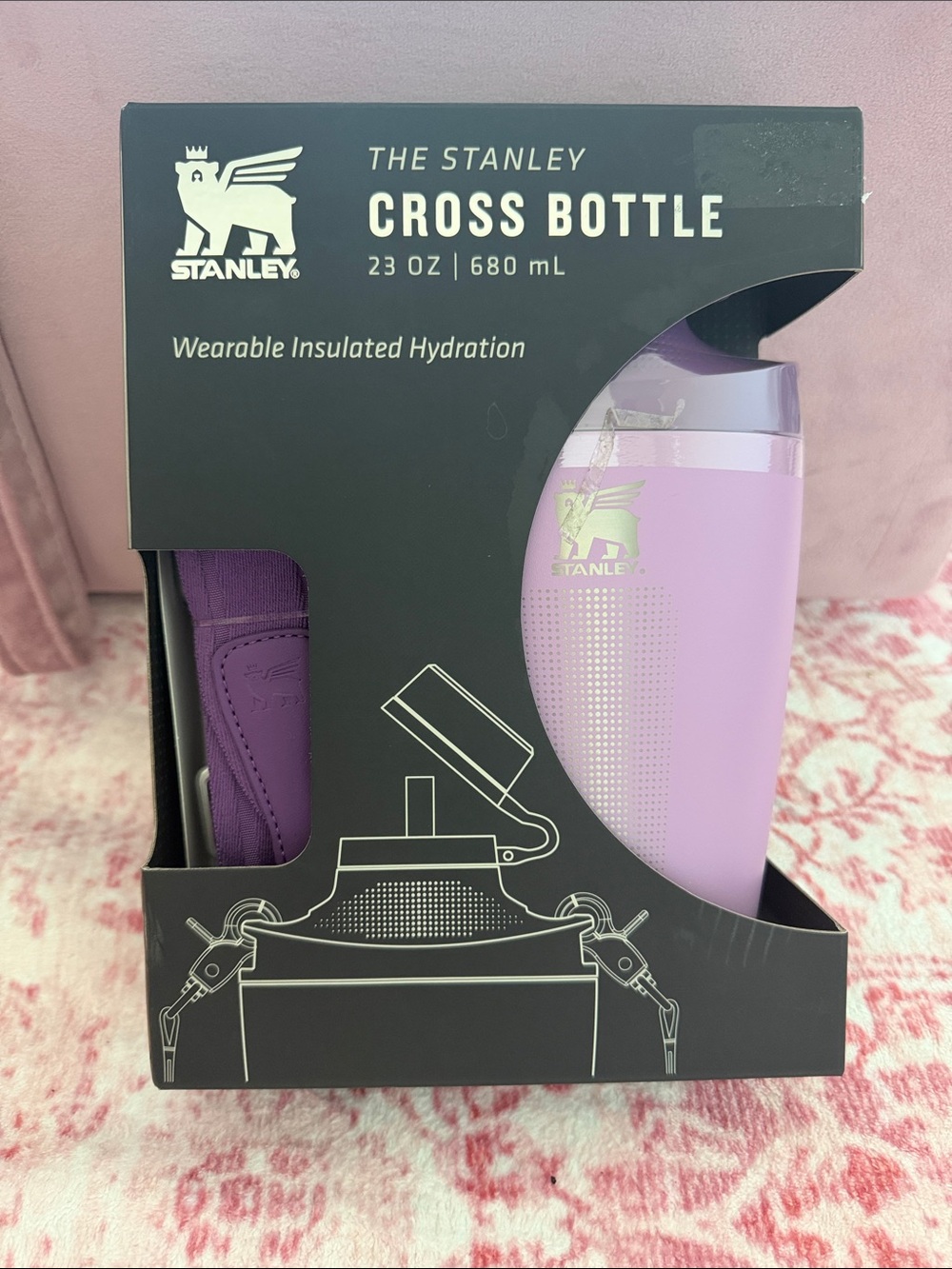 Stanley Black Insulated Crossbody Bottle Pack